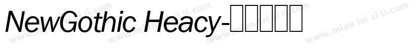 NewGothic Heacy字体转换